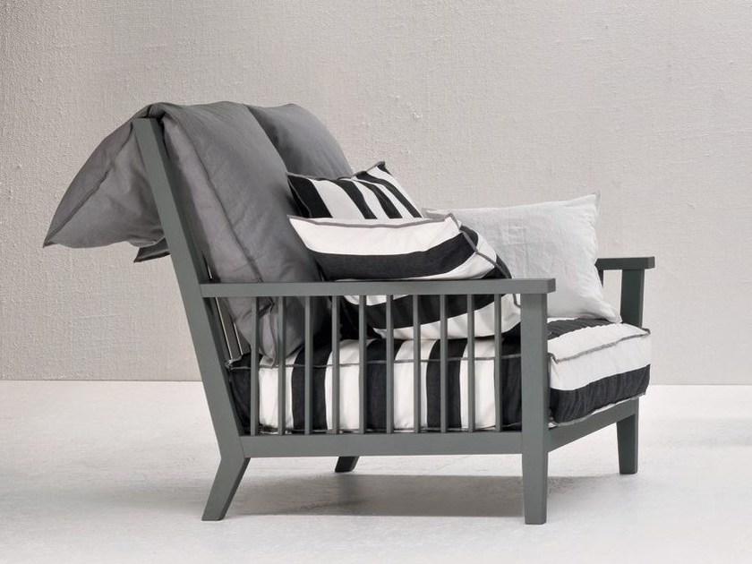 Gervasoni Кресло из ткани с подлокотниками Gray sun-id-1351211 - Вид №3