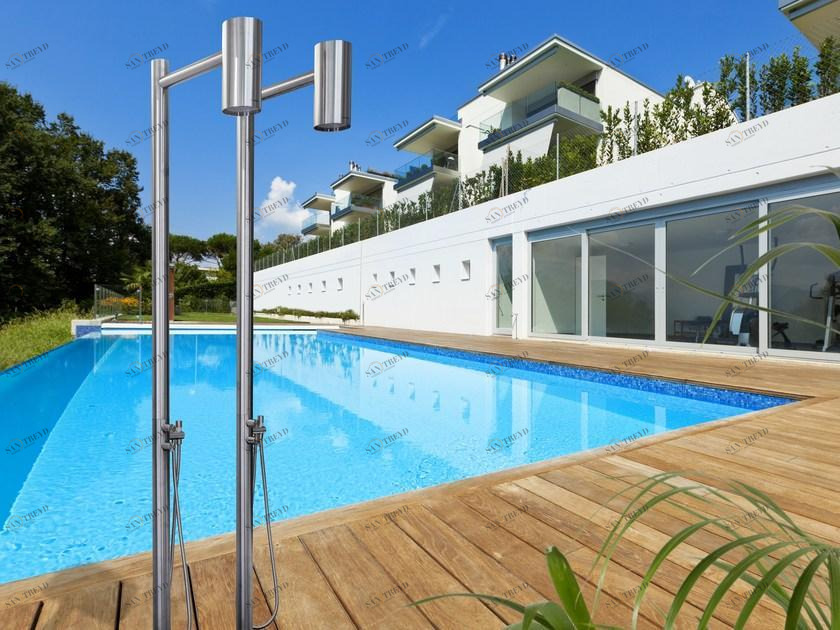 Antonio Lupi Design Напольная душевая стойка из нержавеющей стали с душевой лейкой Shawà Antoniolupi sun-id-1449210