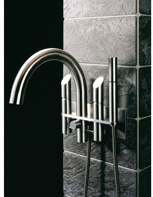 MGS Настенный комплект для ванны из нержавеющей стали с ручным душем Contemporary sun-id-1502914 - Вид №1