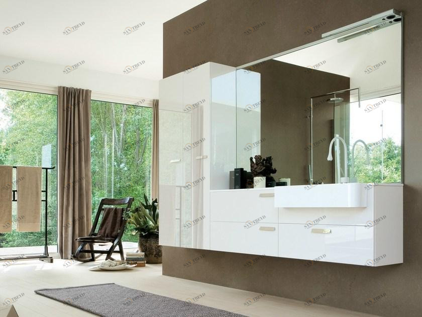 Ideagroup Лаковая тумба под умывальник со шкафом My fly evo sun-id-1414077