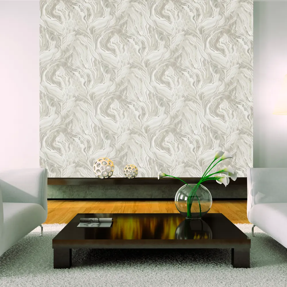 ELYSIUM Лава - флизелиновые обои с абстрактным узором в бежевых тонах 89389848 STLM-1579135 - Вид №2