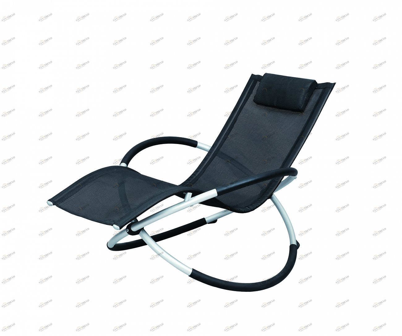 Шезлонг-качалка 150х90 см черный Garden Way LOUIS-A 76015 GARDEN WAY  00-3885119 Черный 