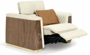 Tonino Lamborghini Casa Кресло Relax из оленьей кожи с подставкой для ног Park avenue