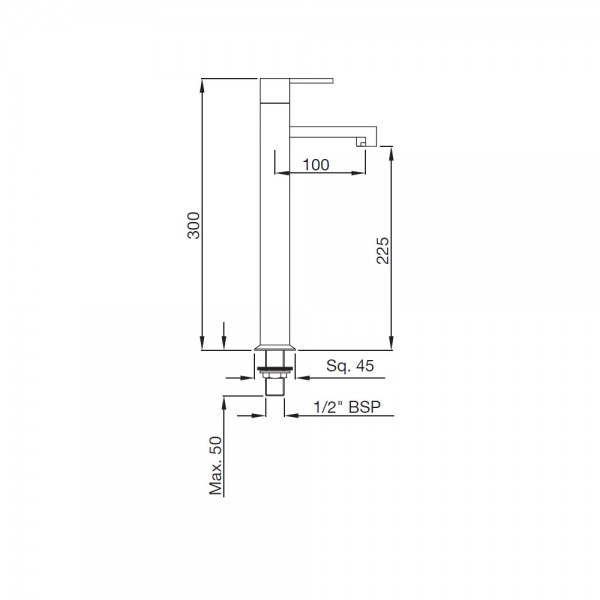 LEB-WHM-45021 Кран для раковины Artize Le Blanc Матовый белый  - Вид №1