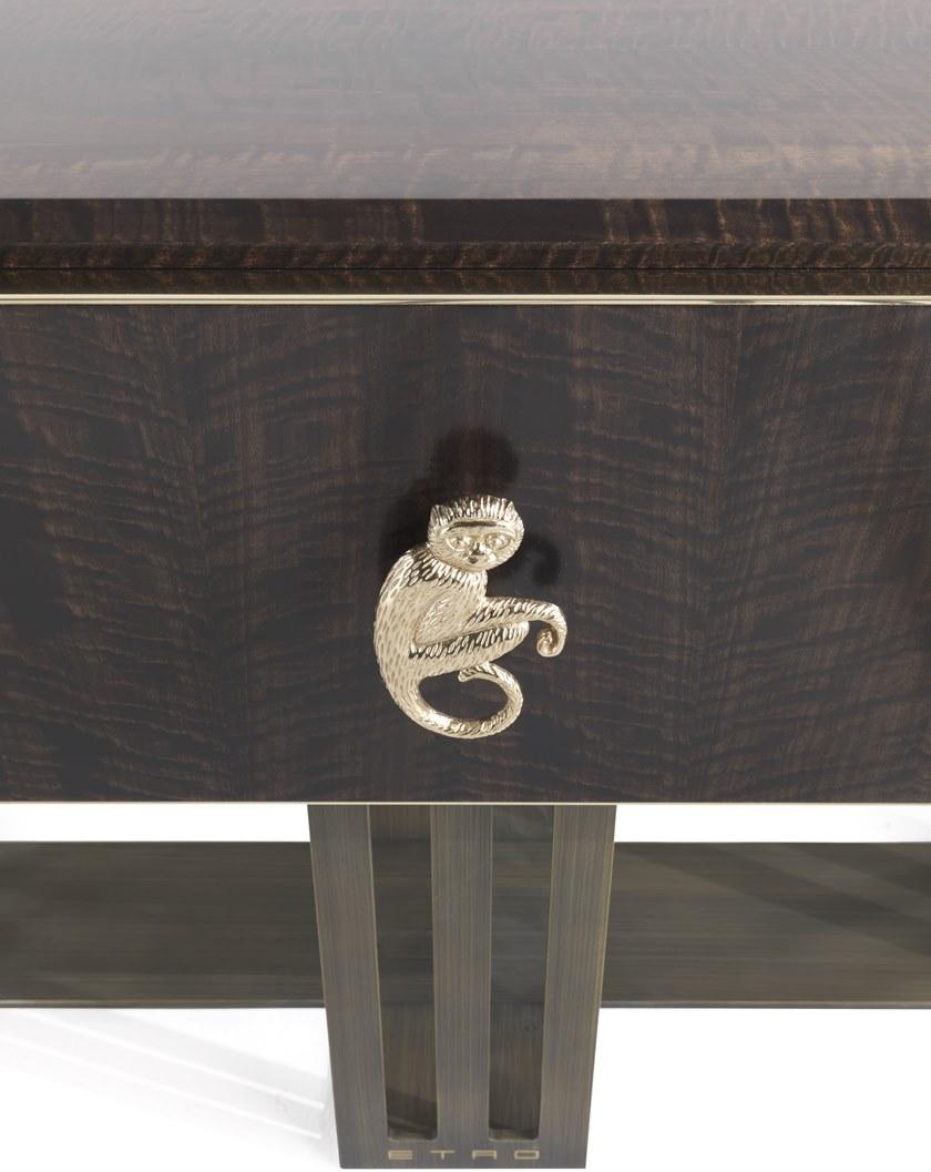 ETRO Home Interiors Тумбочка из эвкалипта прямоугольная с ящиками Klee E.kle.321.a - Вид №2