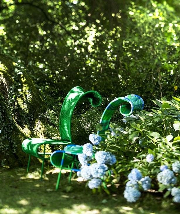 Moroso Стул с высокой спинкой из переплетенных полиэтиленовых нитей M'afrique sun-id-1462472 - Вид №16