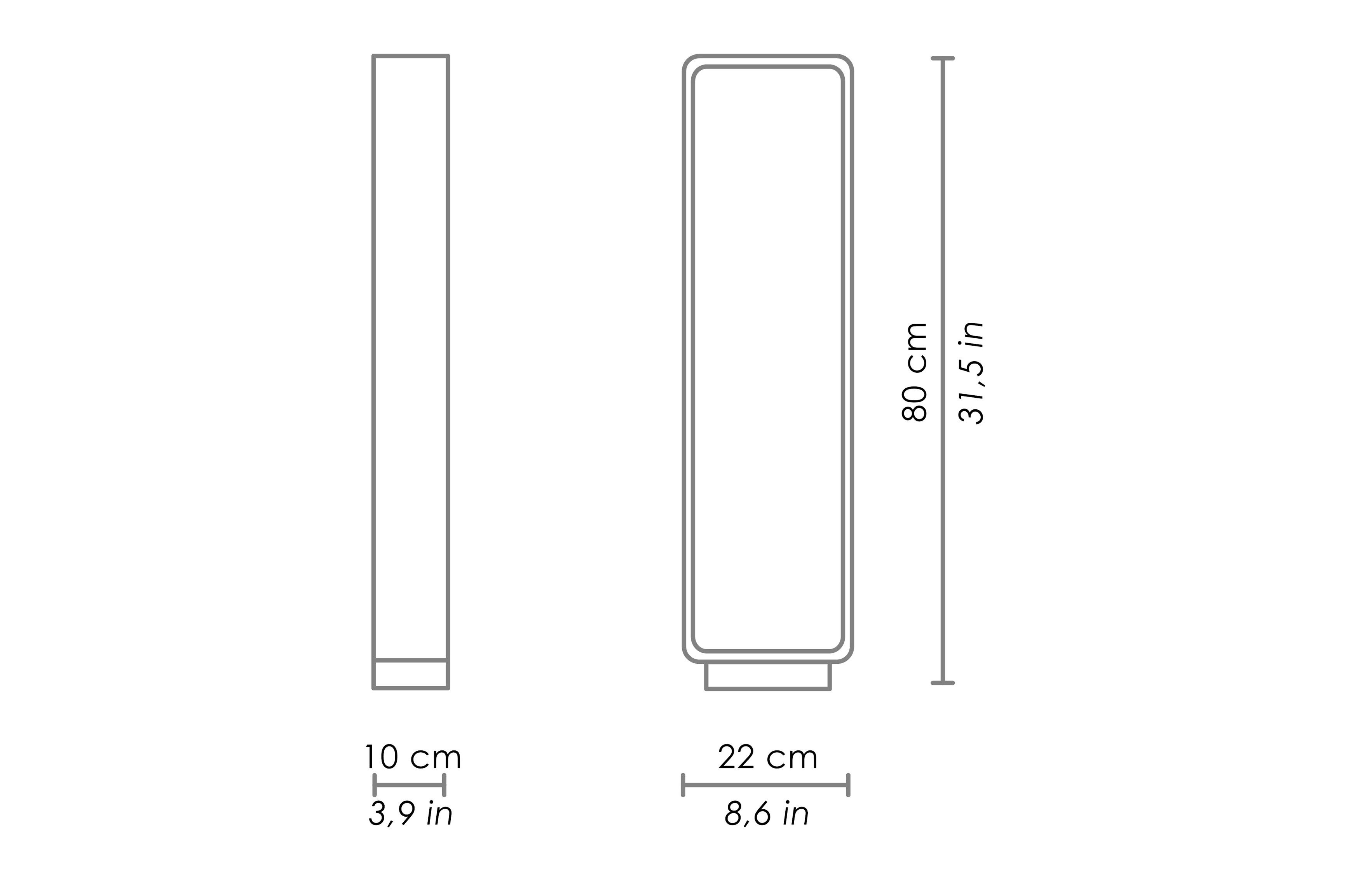 Алюминиевый светодиодный напольный торшер Zafferano Stola ARCH-00012356 - Вид №1