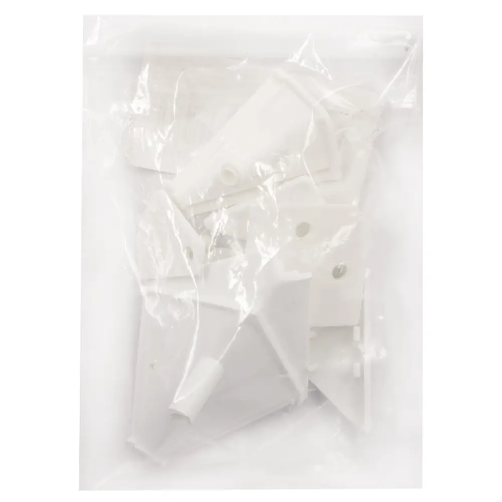 Заглушки к плинтусу ПВХ цвет белый 6 шт Santreyd STLM-2034090 - Вид №1