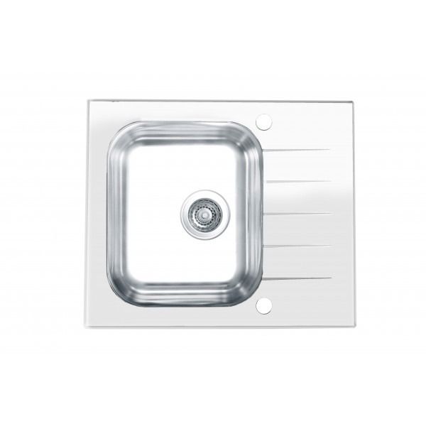 Мойка Alveus Vitro 10 белое стекло 1130525