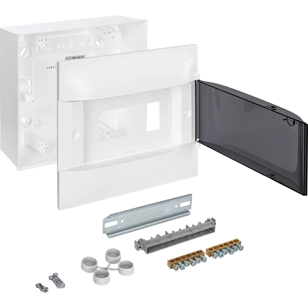 Щит распределительный навесной Legrand Practibox S 8 модулей IP40 пластик цвет дымчатый STLM-2145965 - Вид №3