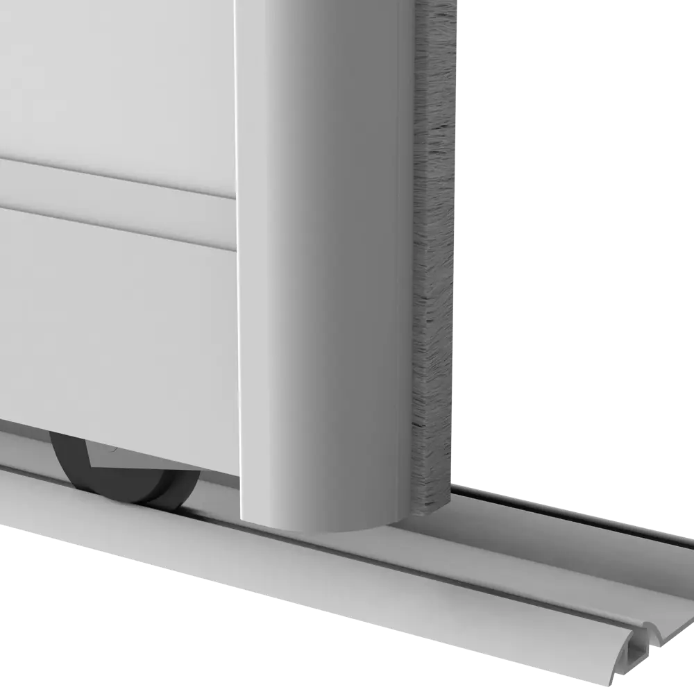 Дверь-купе KONSENSA 244.5x90.4 см МДФ цвет белый профиль матовое серебро STLM-2131543 - Вид №5