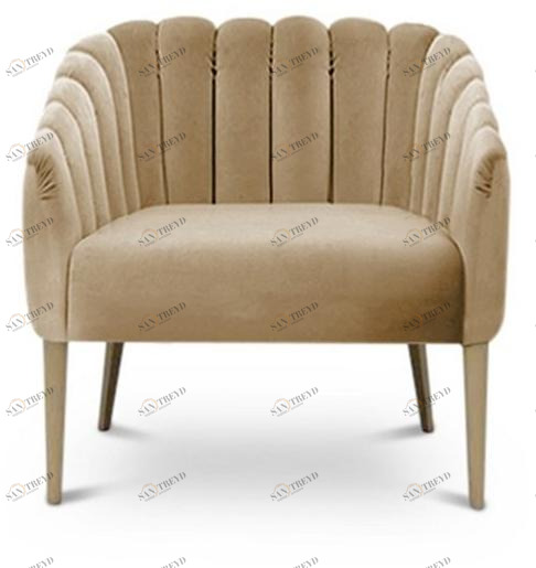 BRABBU Бархатное кресло с подлокотниками Oreas sun-id-1375658