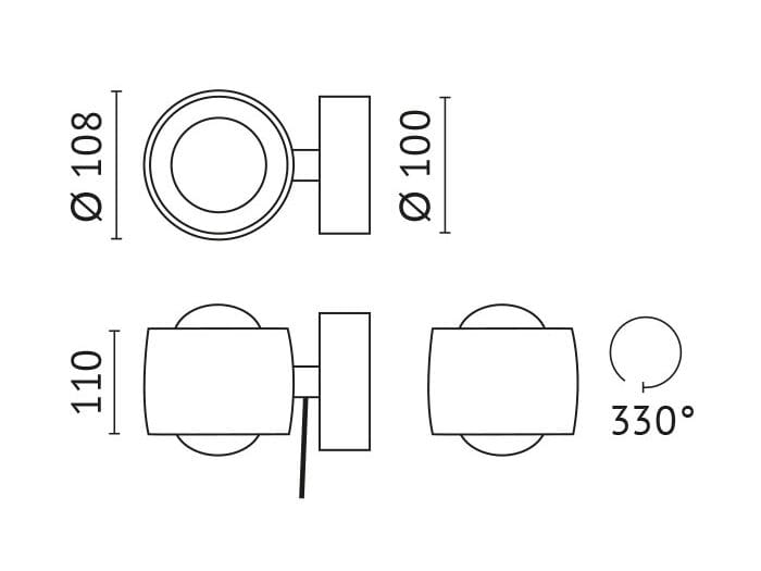 Литой алюминиевый светодиодный настенный светильник A.L.S MAYA ARCH-00016416 - Вид №8
