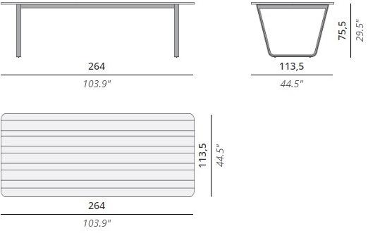 MANUTTI Прямоугольный деревянный садовый стол Air sun-id-1403945 - Вид №7