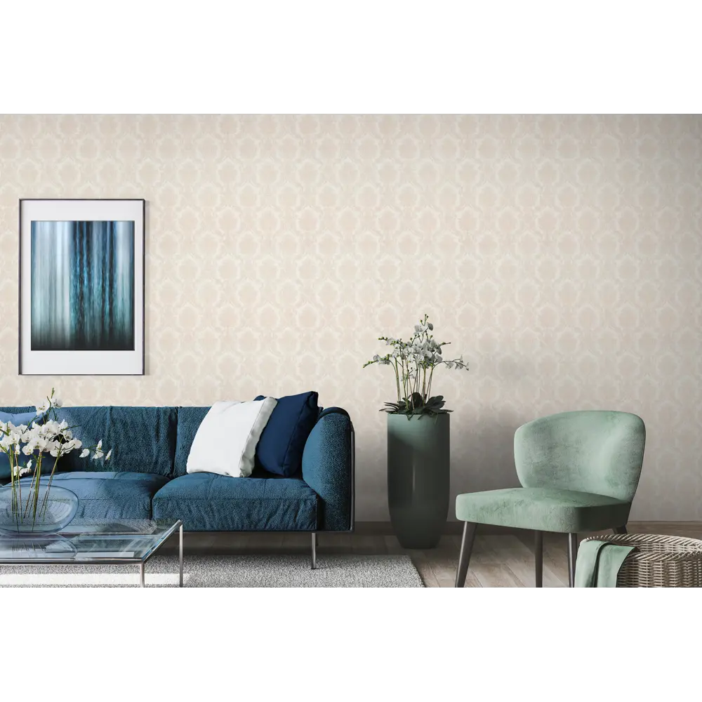 Обои виниловые Vog Collection Берсел бежевые 1.06 м VV31155-22 Берсель STLM-2210108 - Вид №2