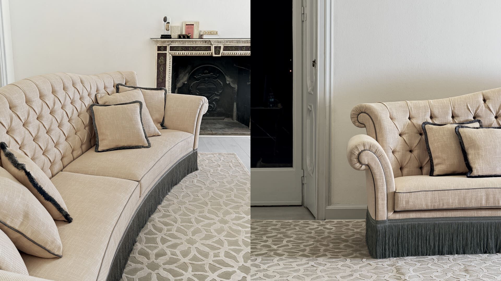 Мягкий диван с бахромой ANGELO CAPPELLINI New Classic Interiors ARCH-00082306 - Вид №3