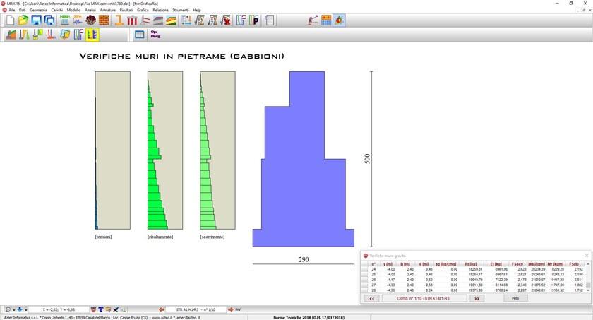 Aztec Informatica Расчет подпорной стенки sun-id-1390565 - Вид №3