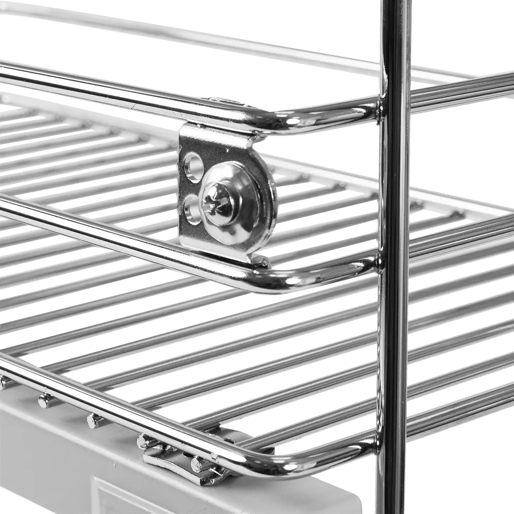 Корзина для напольного шкафа, двухъярусная с доводчиком, 40 см, хром Santreyd STLM-2031956 - Вид №2