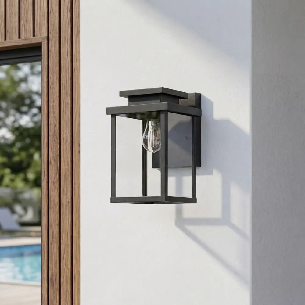 Светильник уличный настенный KREAFORTA Bulaon 60 Вт IP44 цвет черный STLM-2029652 - Вид №1