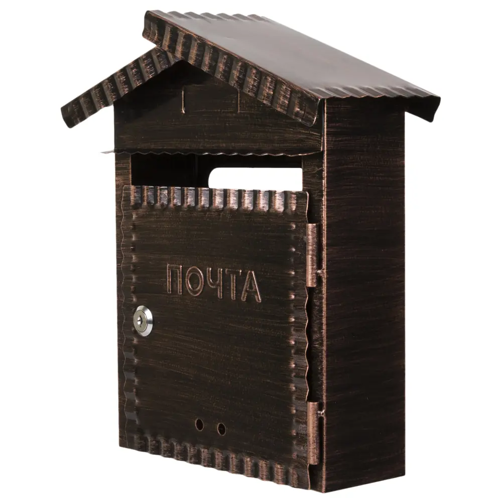 Ящик почтовый Standers JN-012, сталь, цвет медь рустикальная STLM-2067680