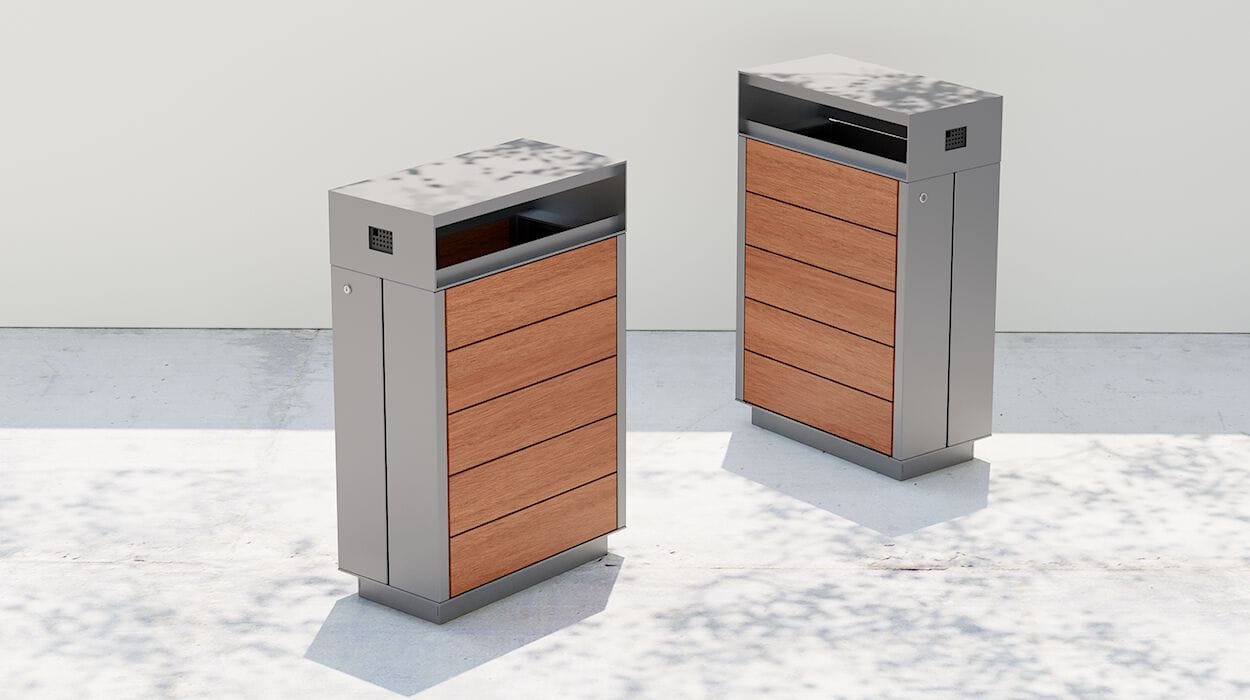 Корзина для мусора из стали и дерева DIMCAR нас ARCH-00031711 - Вид №1