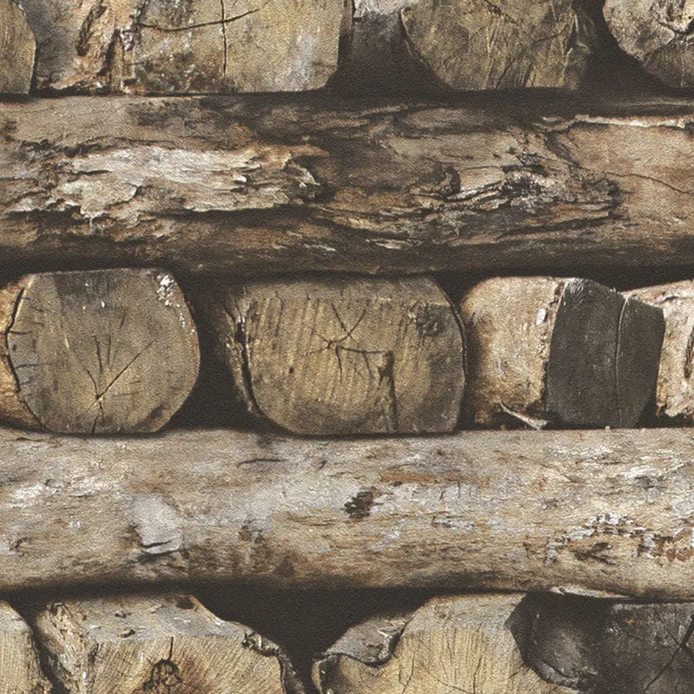 Обои виниловые Брёвна 0.53х10 м цвет коричневый Ra 931808 Rasch Selection Vinyl/Vlies STLM-2050511 - Вид №1