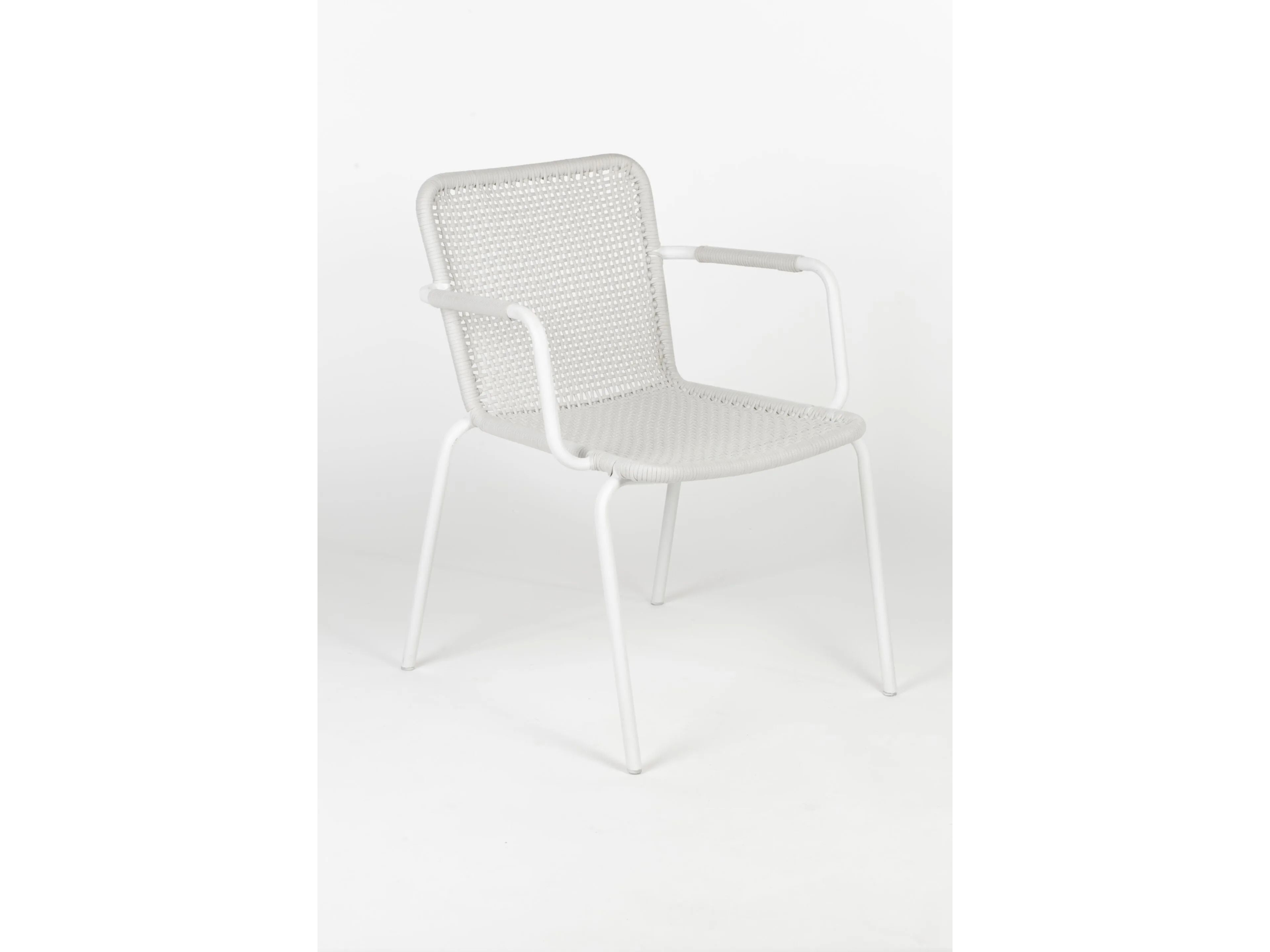 Плетеный алюминиевый сад штабелируемый подлокотник стул Nodo Italia Via ARCH-00070519 - Вид №7