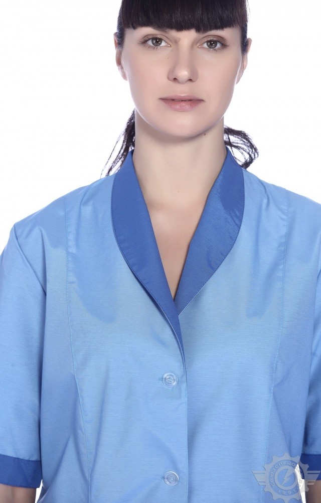 61747 Халат "Радуга" короткий рукав  Одежда для обслуживающего персонала  размер 50 Спецодежда  - Вид №7