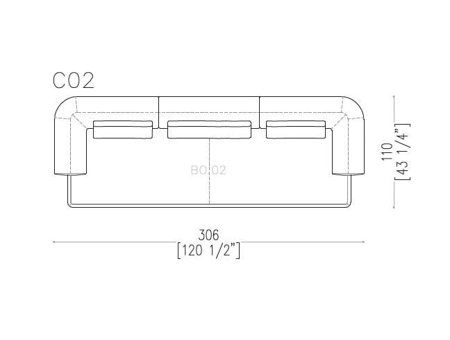 4-местный кожаный диван Sicis Botero ARCH-00076516 - Вид №4
