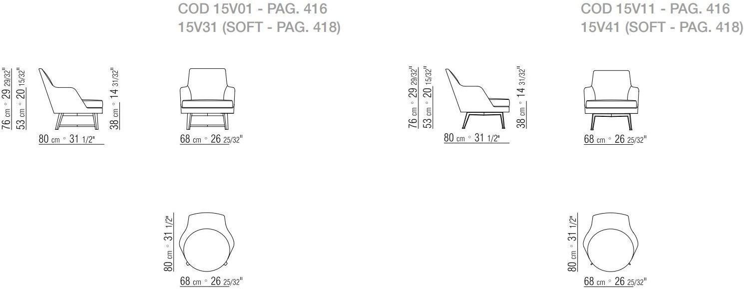 Flexform Кресло из ткани с подлокотниками Guscio sun-id-1438931 - Вид №4
