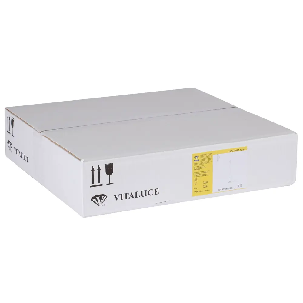 Основание для торшера Simple 1 лампа 3м² Е27 цвет бежевый с золотом Vitaluce STLM-2127372 - Вид №4