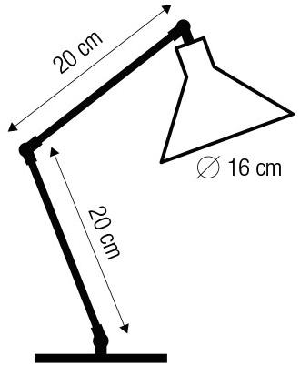luxcambra Настольная лампа с гибким кронштейном Capuchina Capuchina_s_3028 - Вид №4