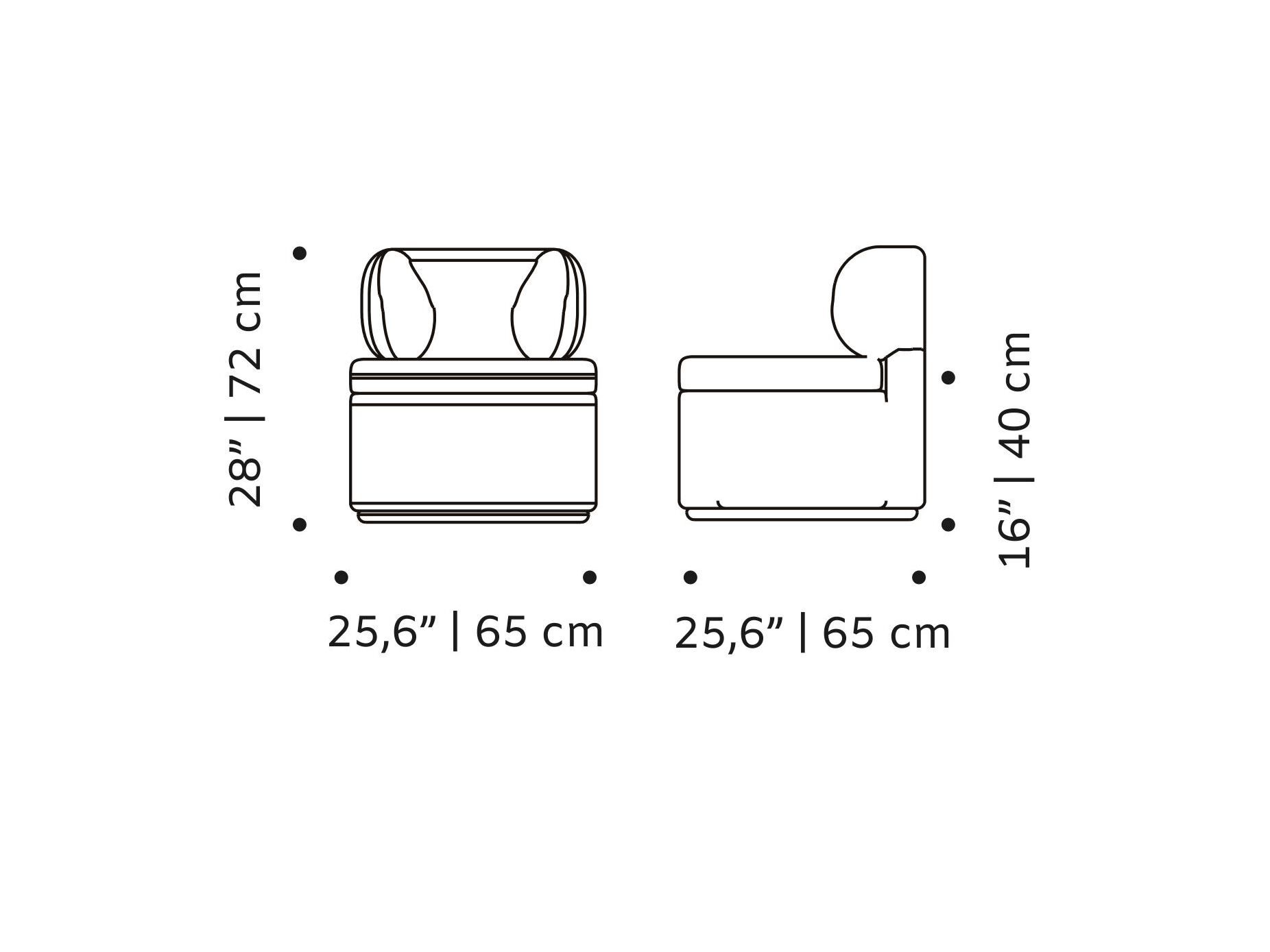 Тканевое вращающееся кресло без подлокотников Mambo Unlimited Ideas Mimi ARCH-00122815 - Вид №5