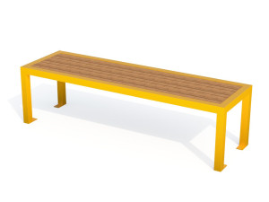 Деревянная скамья без спинки