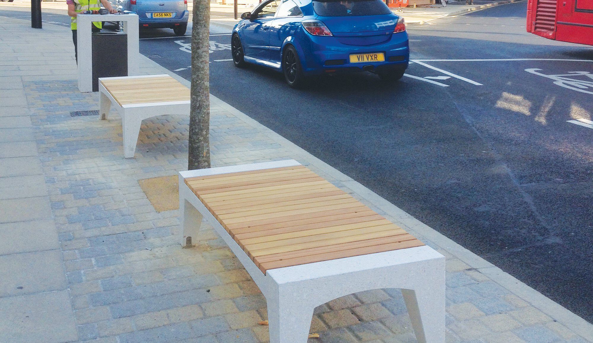 Бетонная скамья без спинки amop Lord ARCH-00147168 - Вид №1