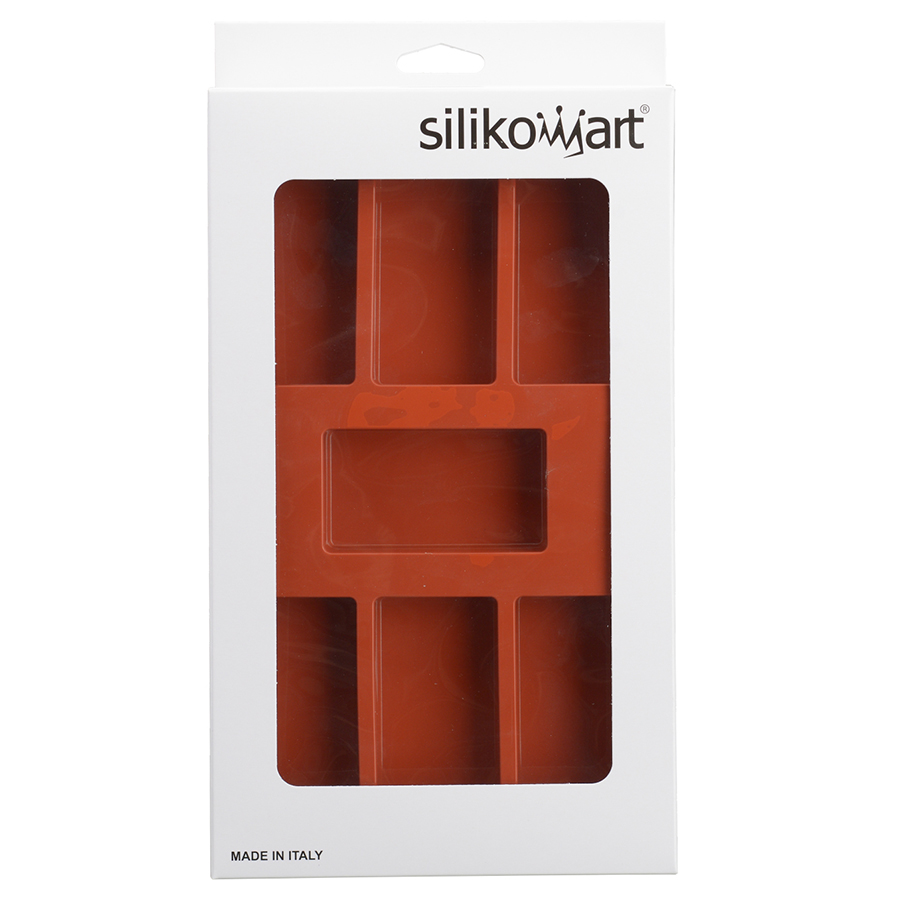 26.110.00.0065 Форма для приготовления пирожных rettangolo силиконовая Silikomart  - Вид №1