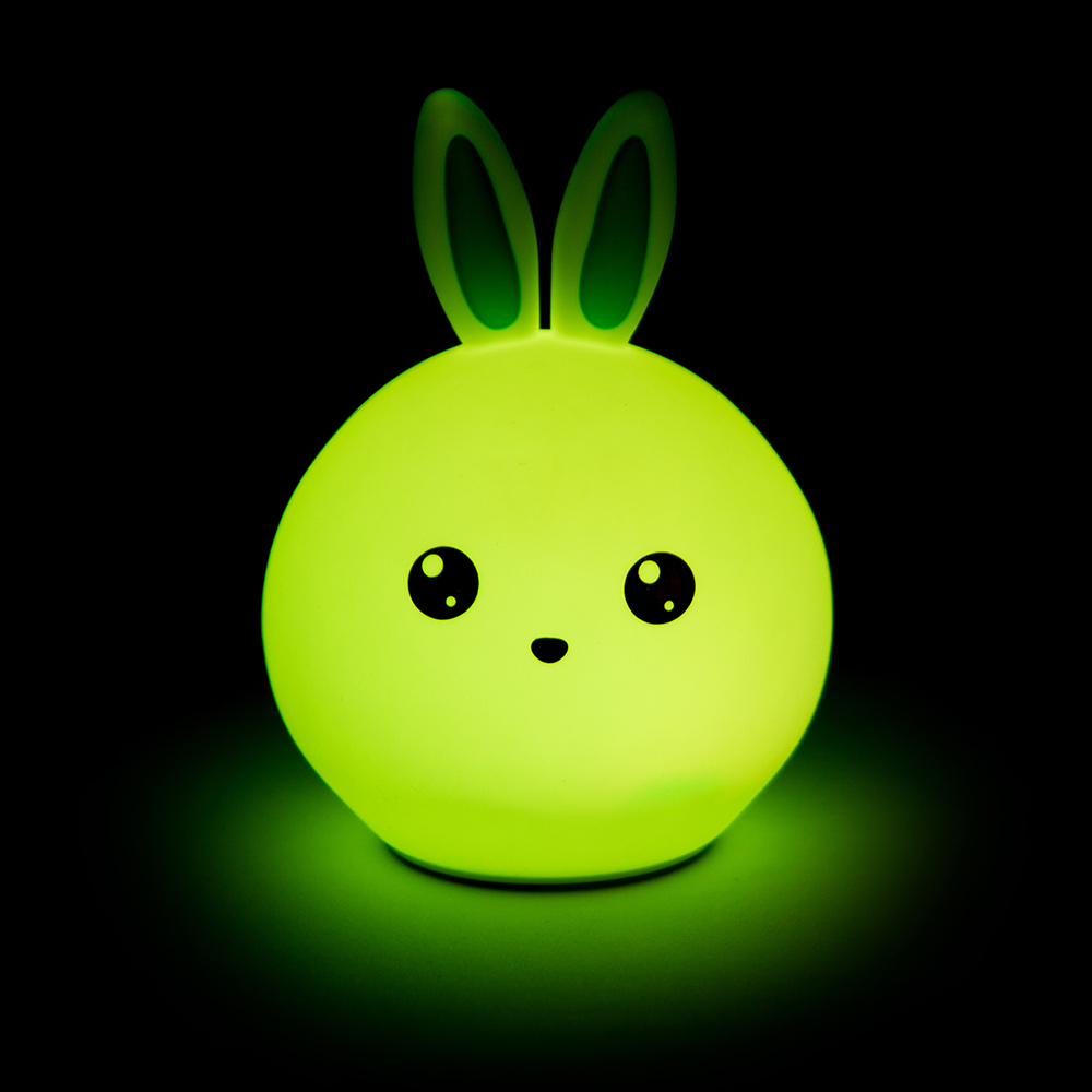 Ночник детский "Веселый зайчик с голубыми ушами" LITTLE LOVELY COMPANY  281703 Белый Santreyd  - Вид №2