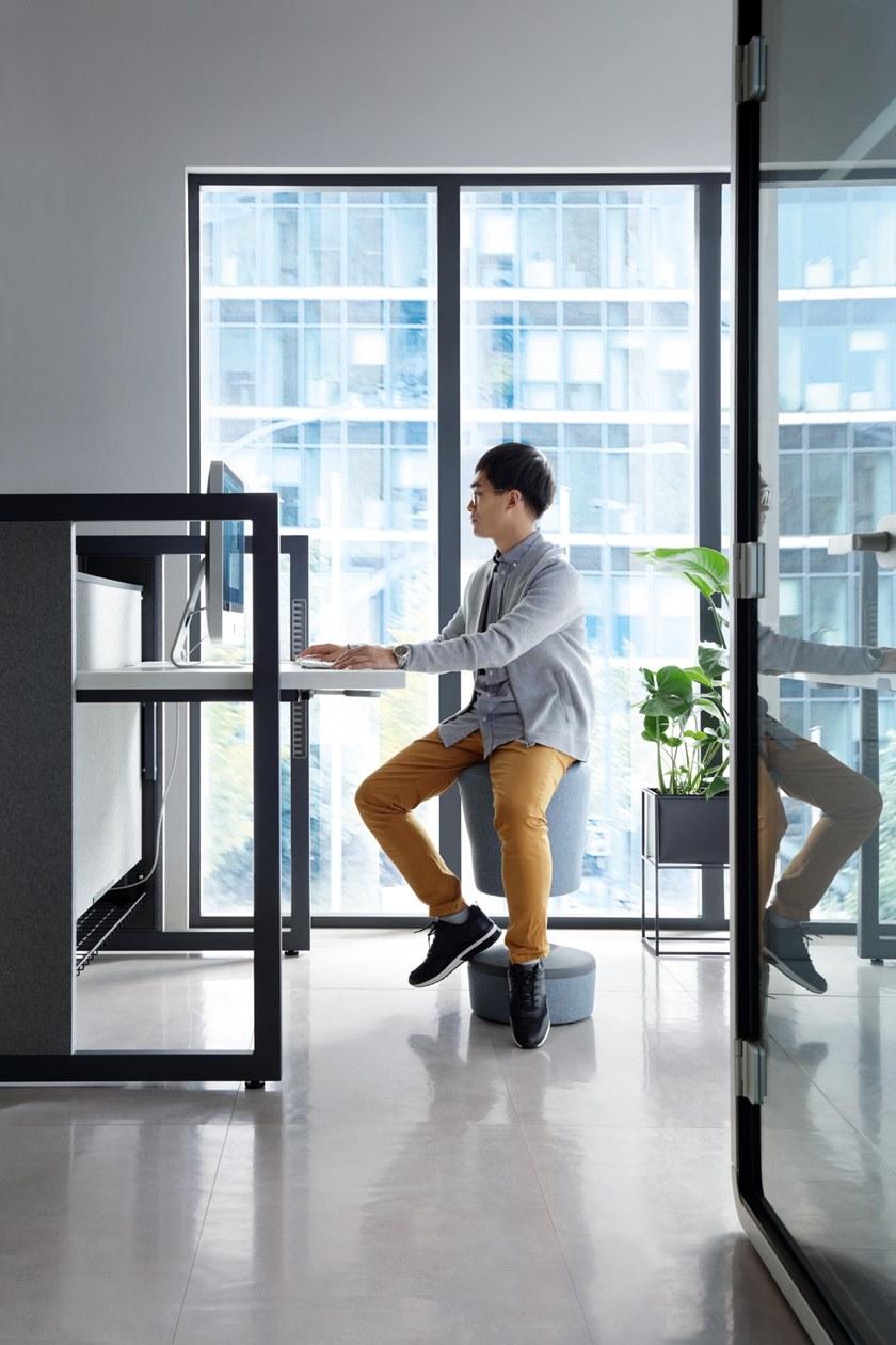 Mikomax Smart Office Регулируемое по высоте рабочее место со звукопоглощающими перегородками Stand up sun-id-1414479 - Вид №6