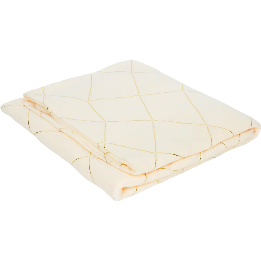 Плед «Узор», 130х170 см, флис, цвет экрю BELEZZA STLM-2174032