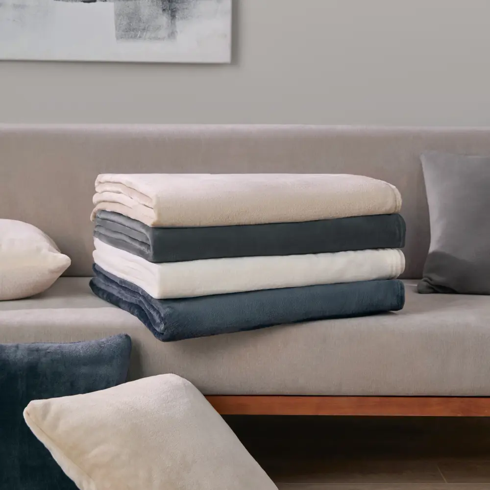 Плед Flandria 200x220 см микрофибра цвет графит Santreyd STLM-2030086 - Вид №9