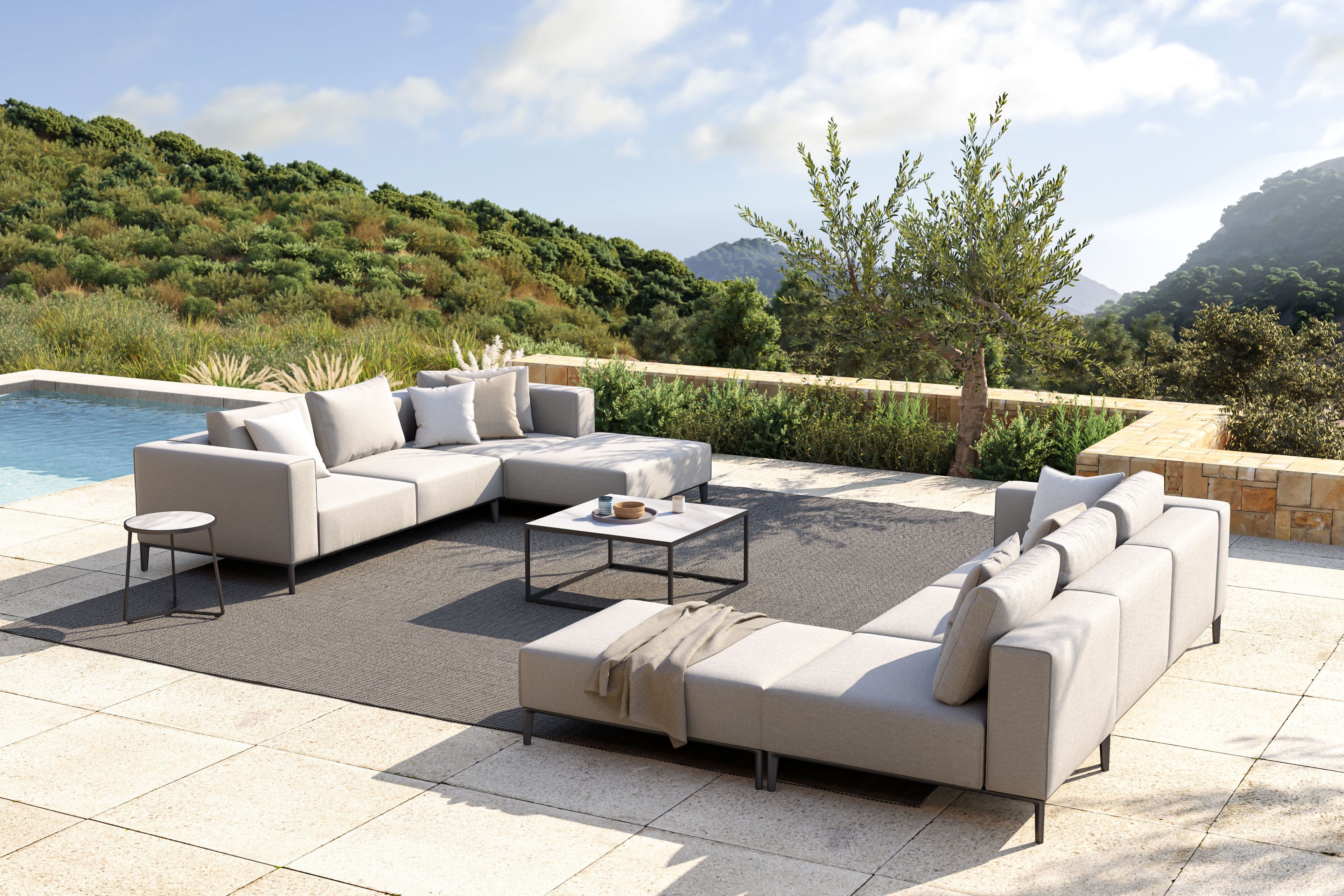 2-местный тканевый садовый диван VINEKO Мани ARCH-00122672 - Вид №4