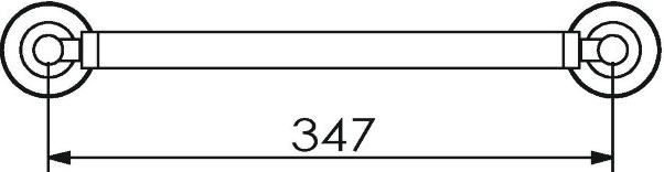 11056A Поручень подвесной цвет хром LANGBERGER BURANO - Вид №2