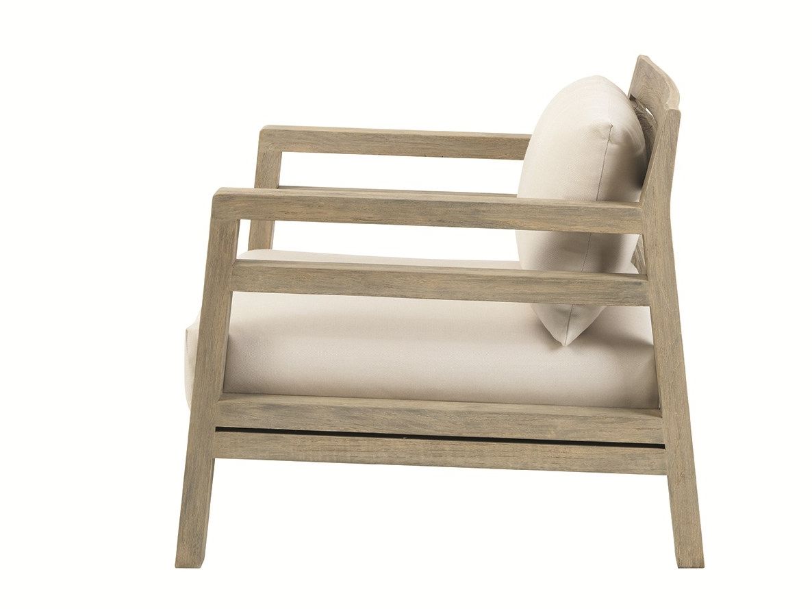 Садовое кресло из тикового дерева с подлокотниками Ethimo Costes ARCH-00118321 - Вид №3