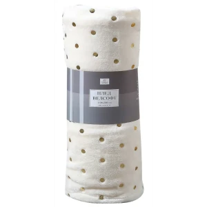 Плед Nawa Gold 150х200 см велсофт цвет экрю