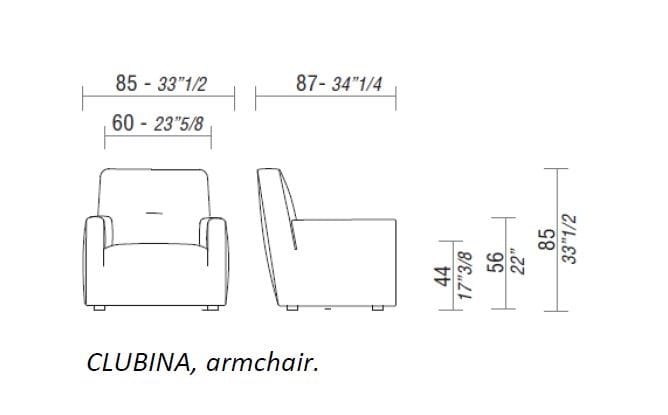 Кожаное кресло ESTEL GROUP Clubina ARCH-00042603 - Вид №3
