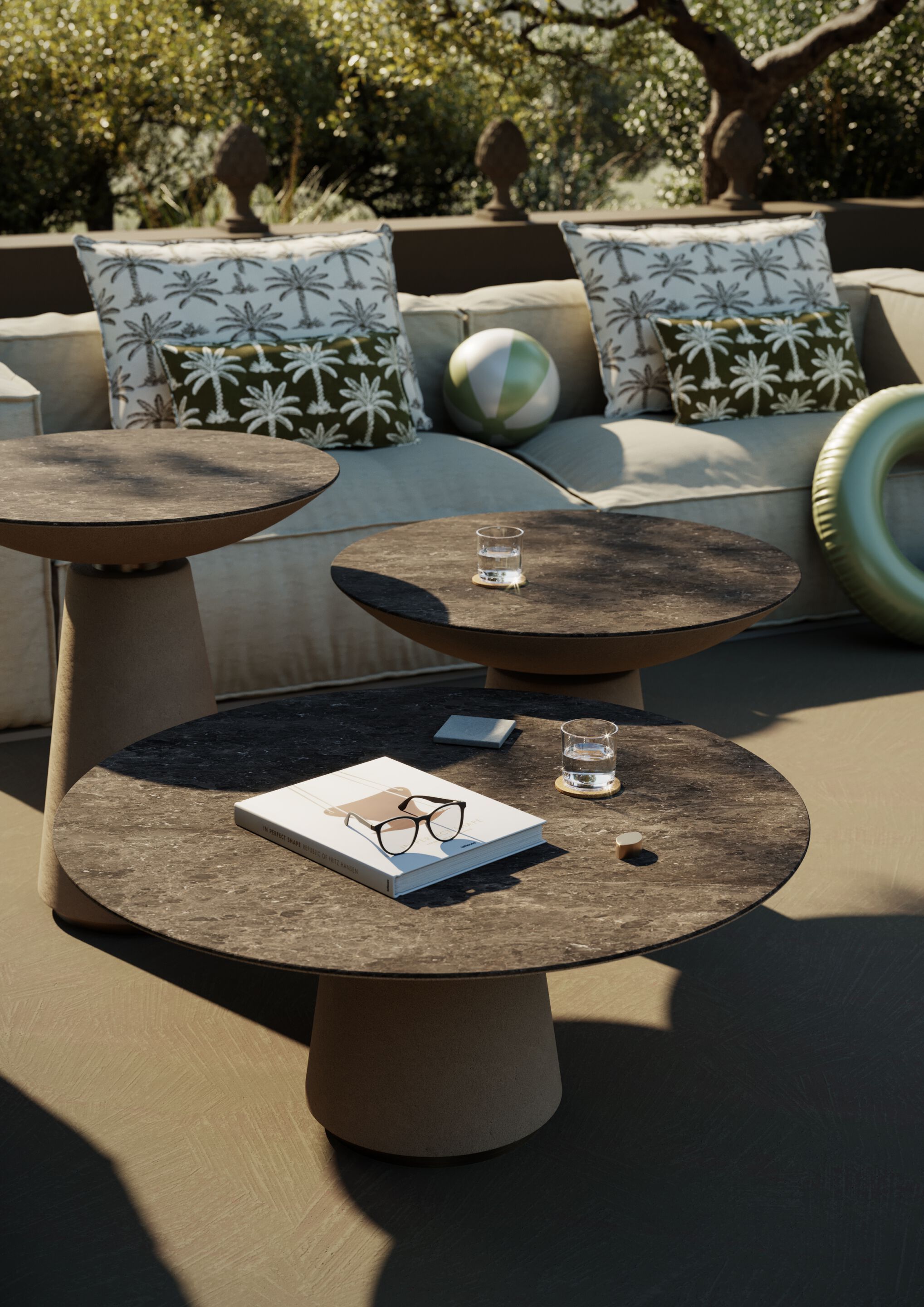 Высокий круглый журнальный столик Vismara Design ECLISSE ARCH-00064262 - Вид №5