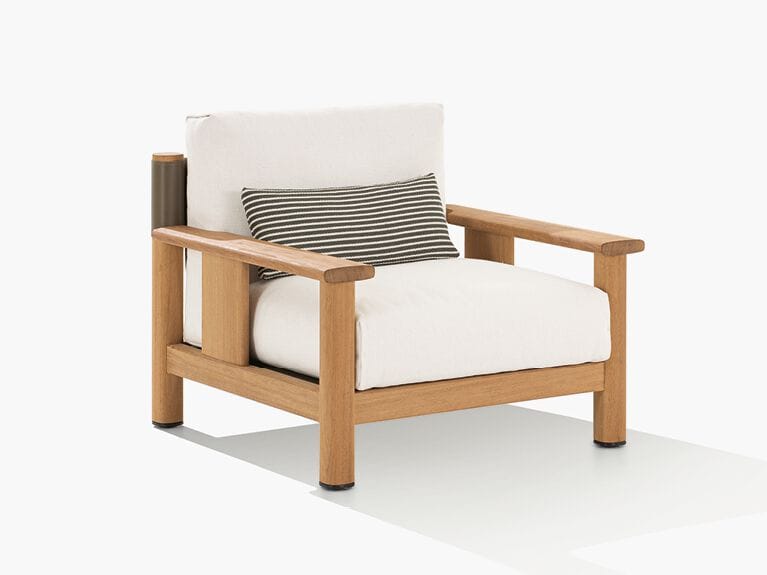 Тканевое садовое кресло с подлокотниками Poliform Ketch ARCH-00075197