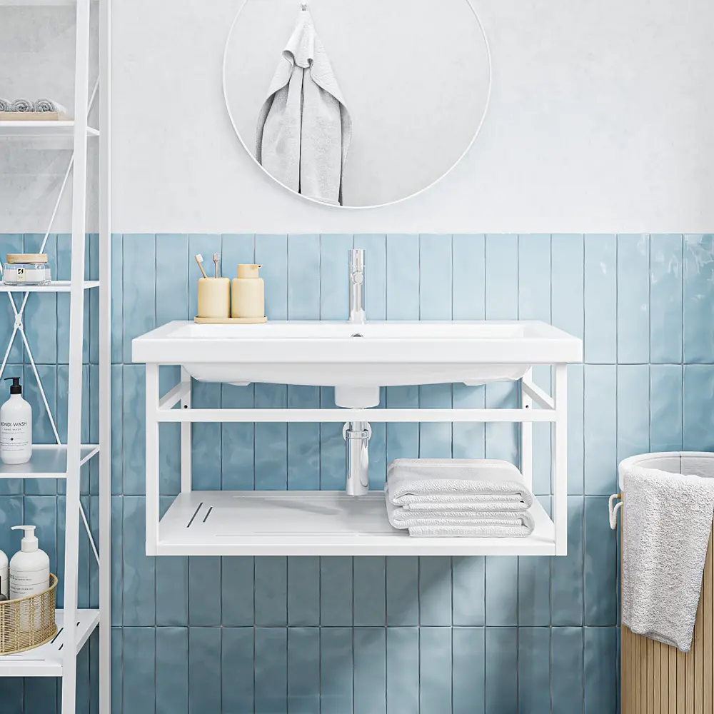 Опора для раковины KONSENSA Бруклин 80 75.5x36 см цвет белый STLM-2055140 - Вид №4