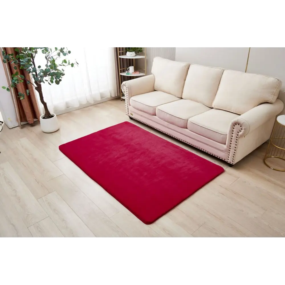 89365779 Ковер Bingo прямоугольный 120x180 см полиэстер цвет брусничный STLM-1063089 Santreyd  - Вид №4