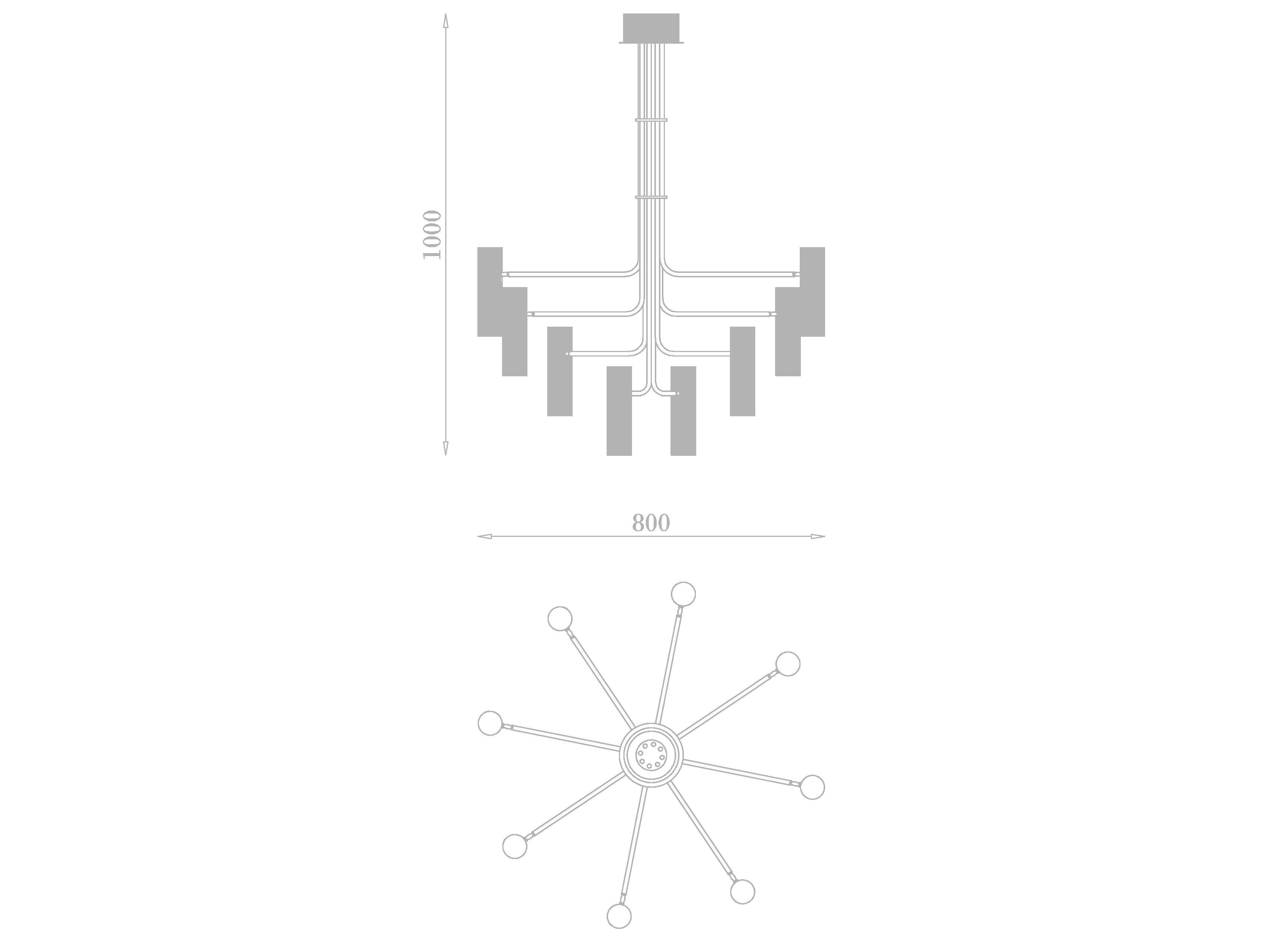 Латунный светодиодный подвесной светильник 247LAB RB ARCH-00129420 - Вид №4